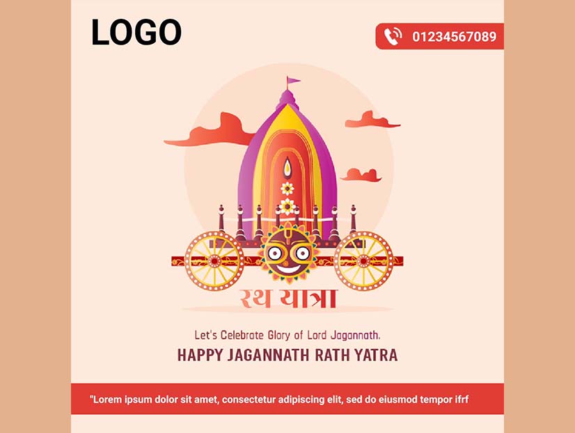 Flat Rath Yatra Instagram Social post